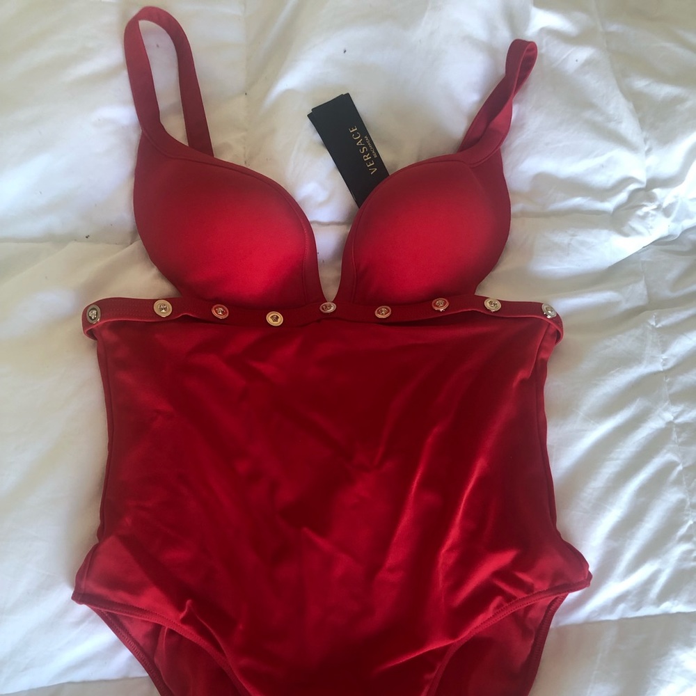 Versace one piece bathing suit